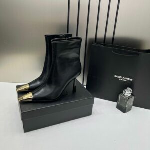 New Leather High Heel Ankle Shoes